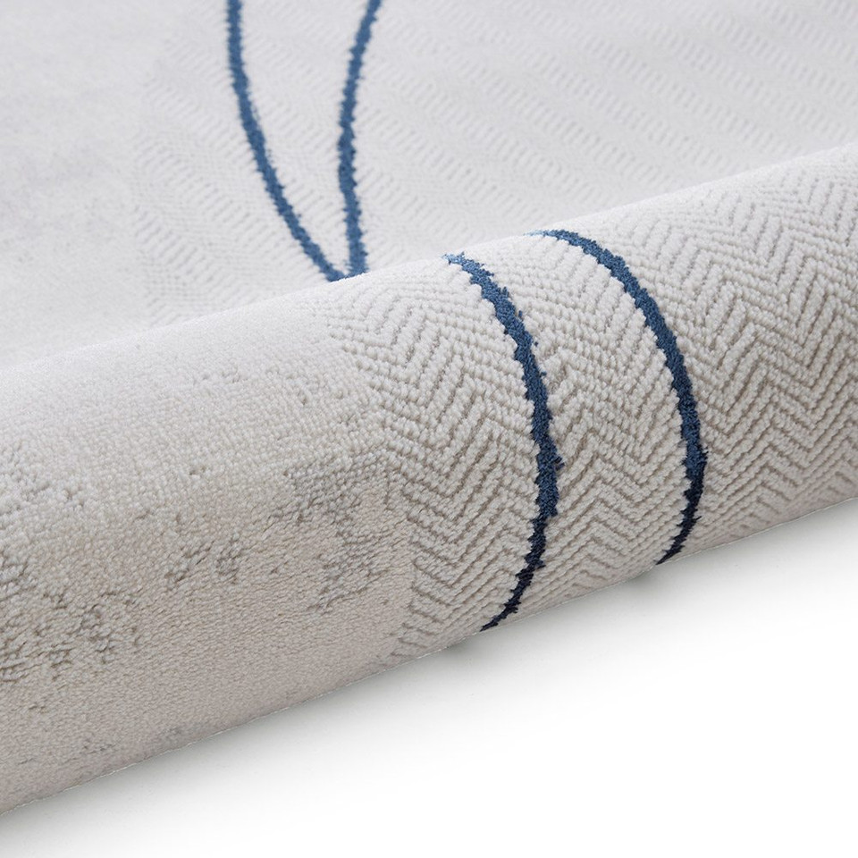 Apollo Grey Blue Modern Abstract Rug