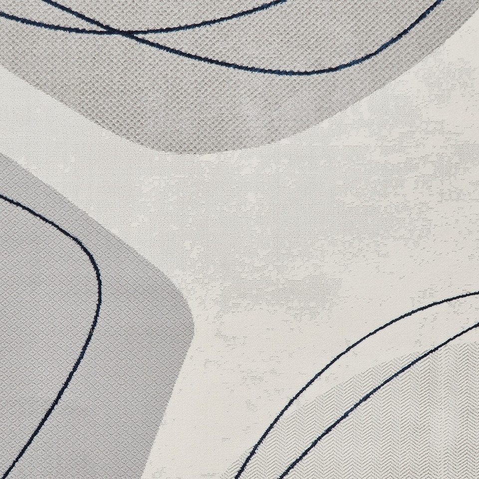 Apollo Grey Blue Modern Abstract Rug