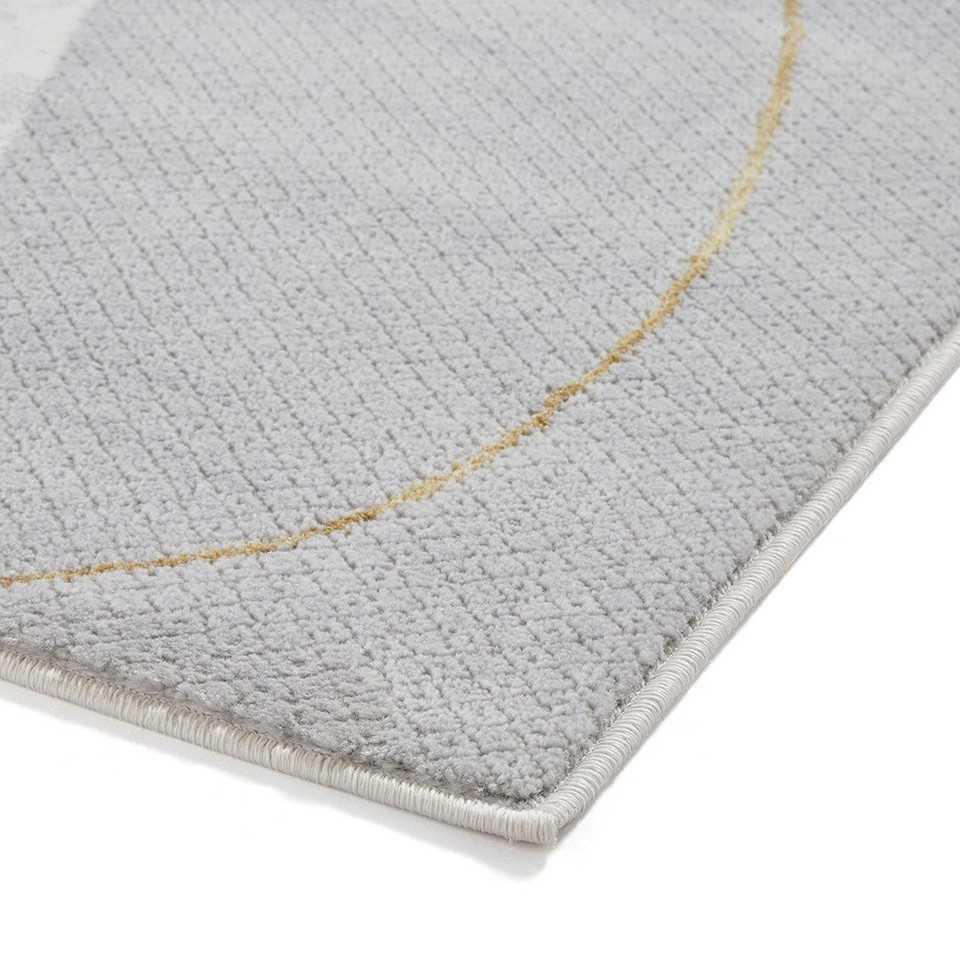 Apollo Grey Gold Modern Abstract Rug