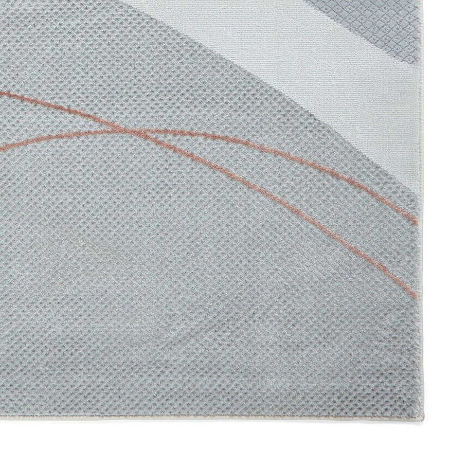 Apollo Grey Rose Modern Abstract Rug