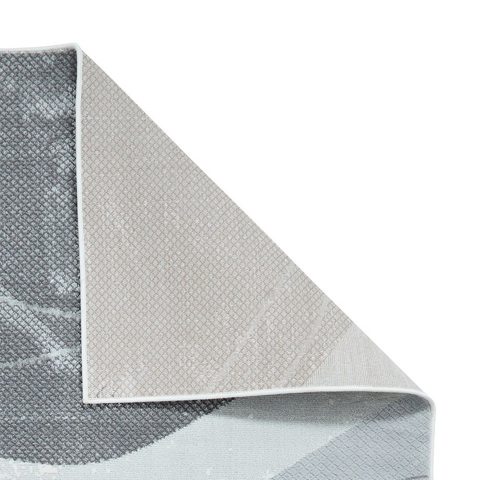 Apollo Grey Silver Modern Abstract Rug