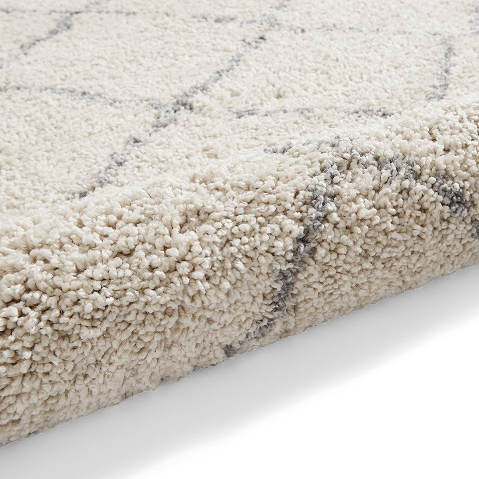 Boho 5413 Cream Berber Shaggy Moroccan Rug Runner