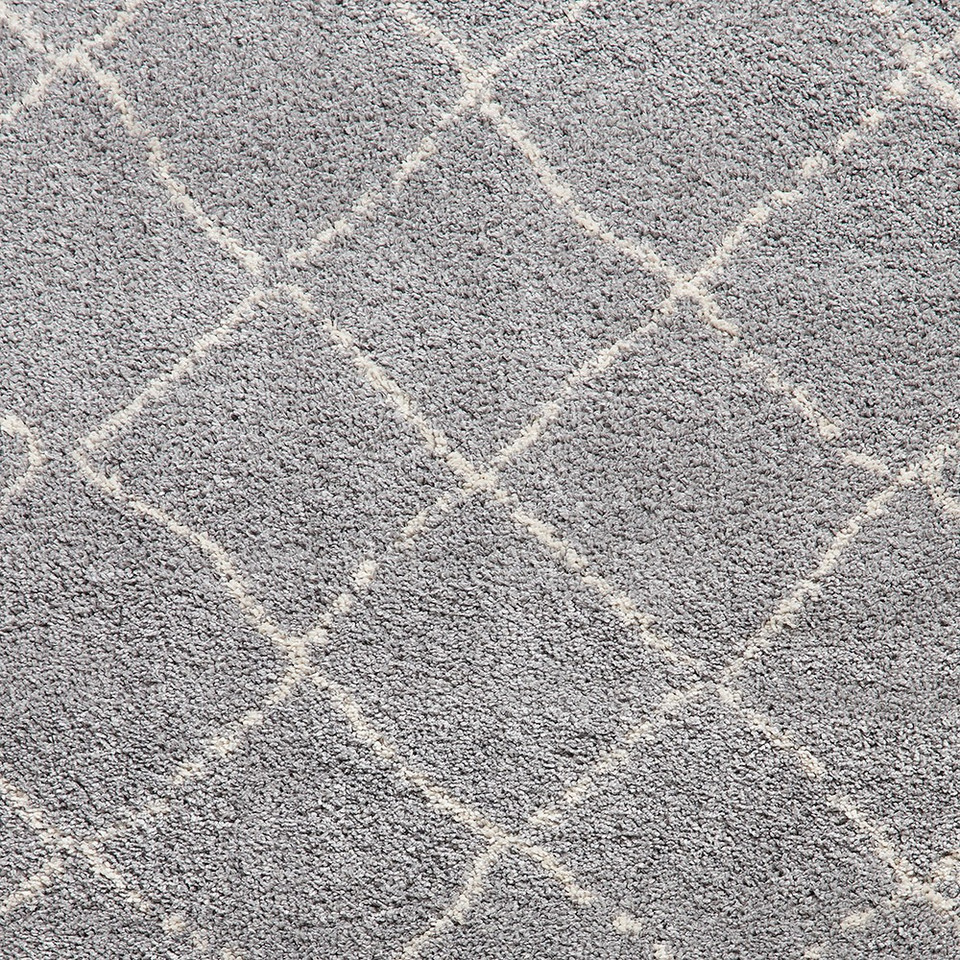 Boho 5413 Grey Berber Shaggy Moroccan Rug Runner