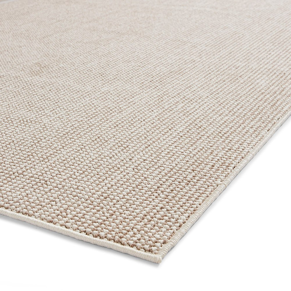 Boucle White Brown Rug