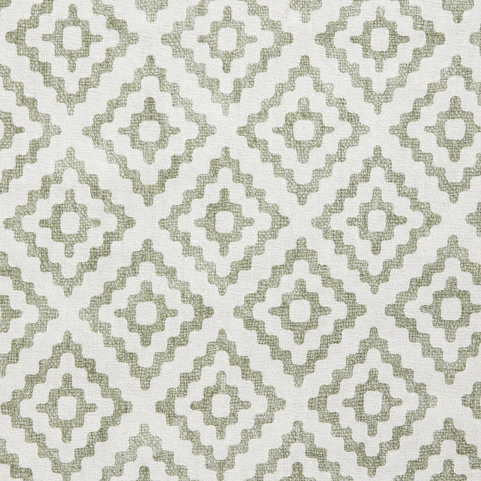 Coral Green Modern Diamonds Washable Rug