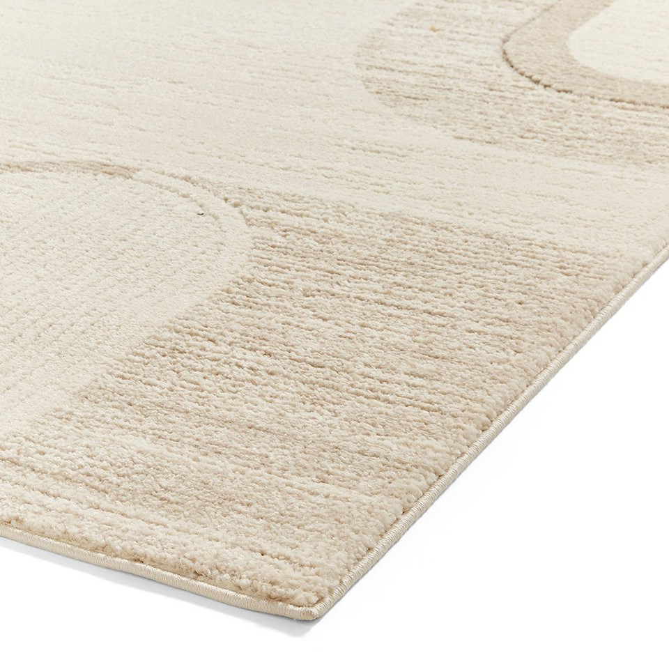 Elio Beige Modern Abstract Rug
