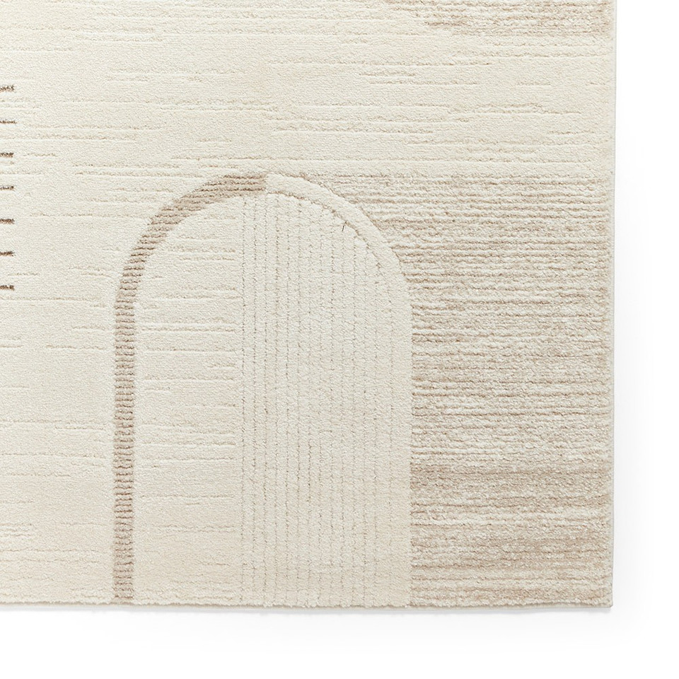 Elio Beige Modern Abstract Rug