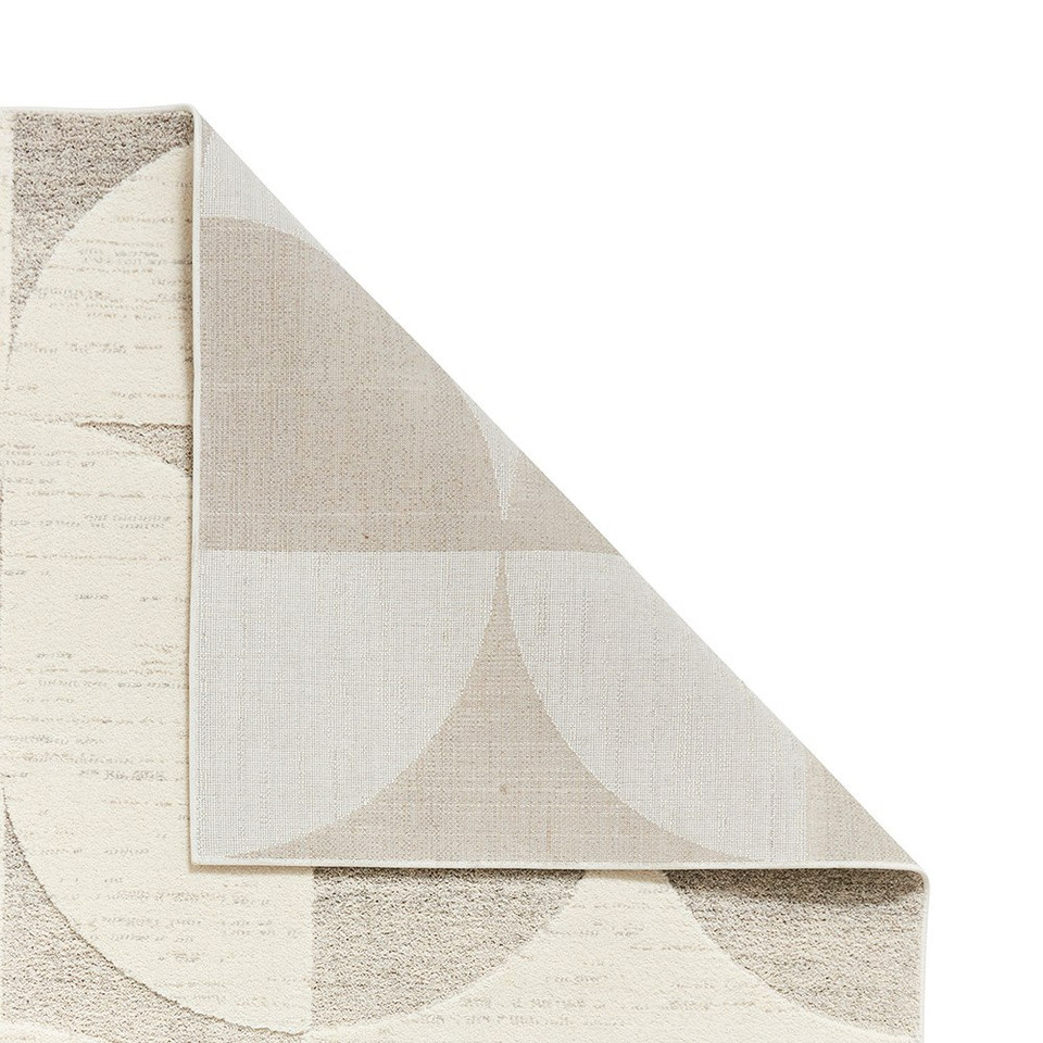 Elio Beige Modern Geometric Abstract Rug