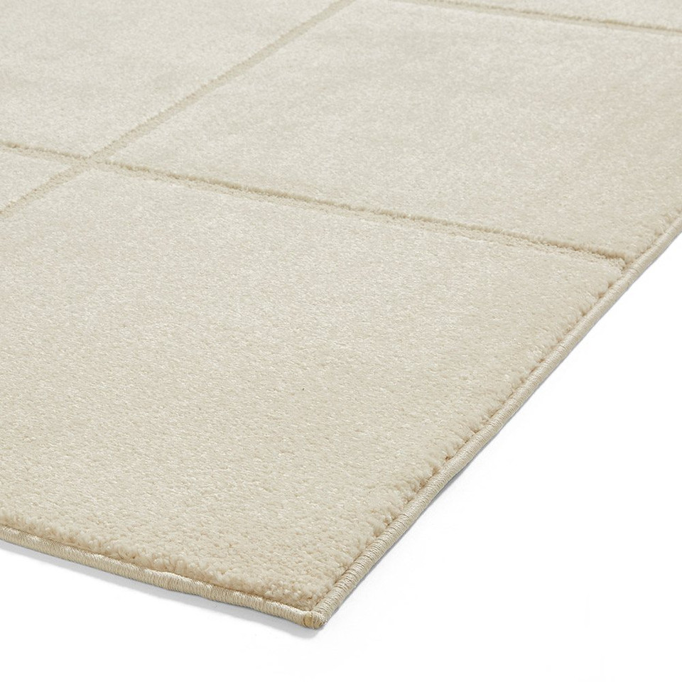 Elio Cream Modern Geometric Rug