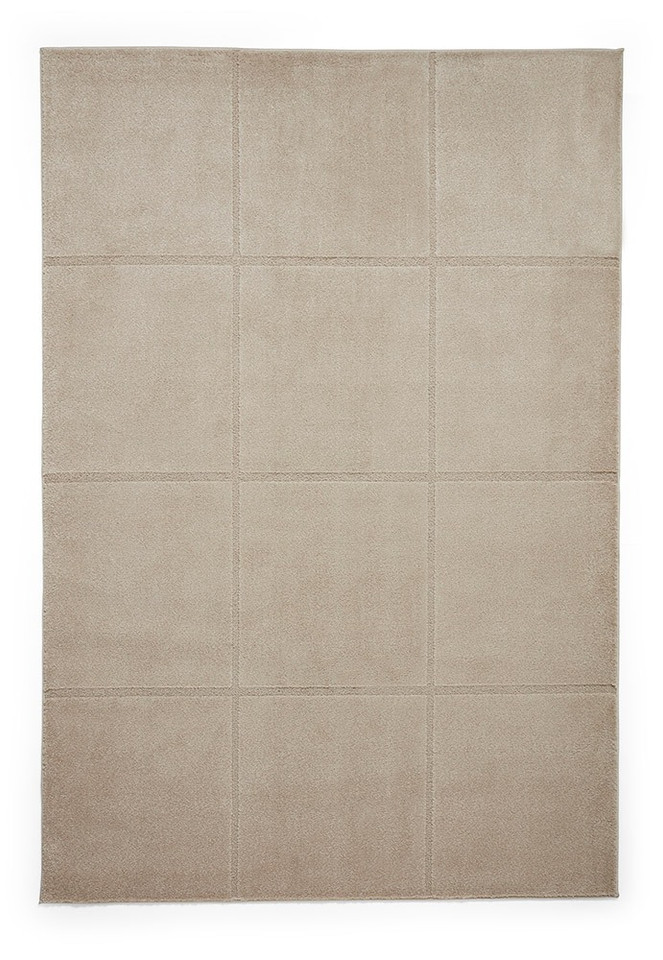 Elio Mink Brown Modern Geometric Rug
