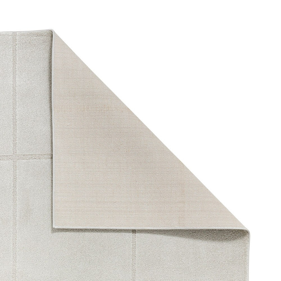 Elio Silver Modern Geometric Rug