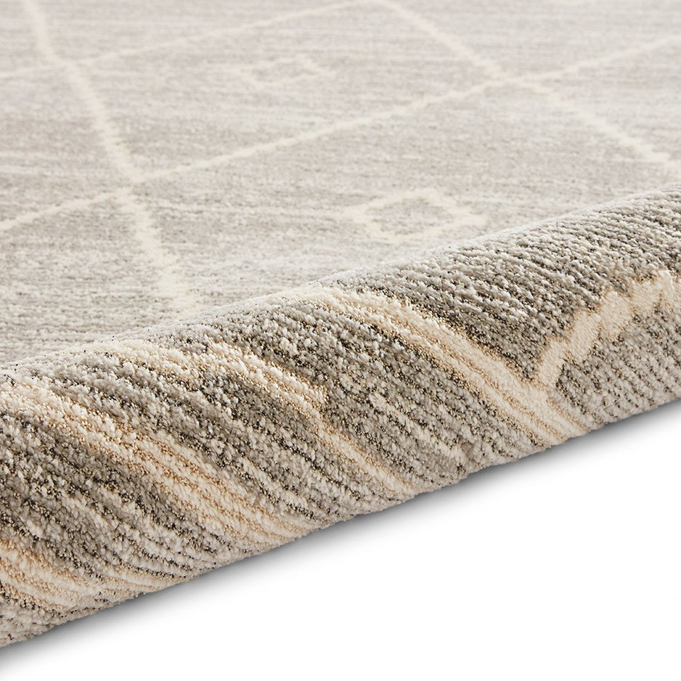 Geneva Silver Berber Geo Rug
