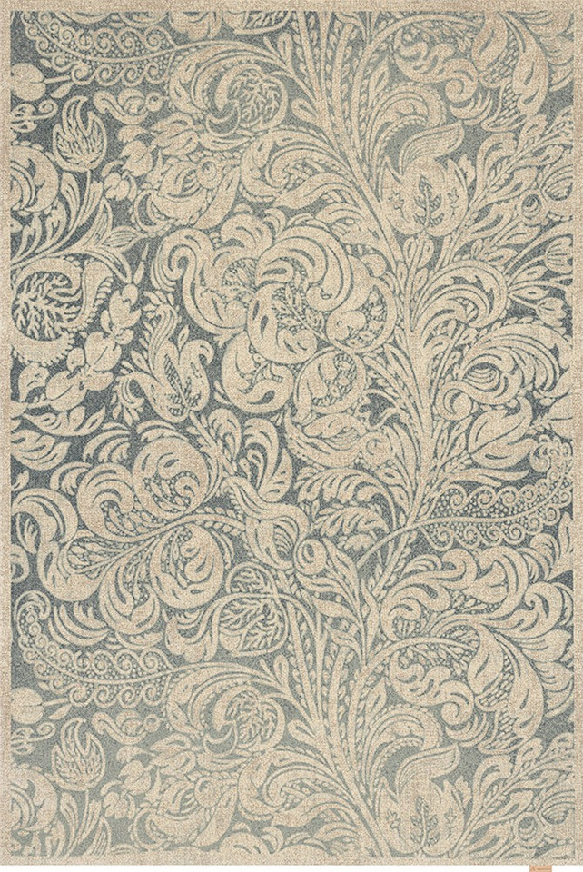 V&A Regius Sedding Grey Floral Rug