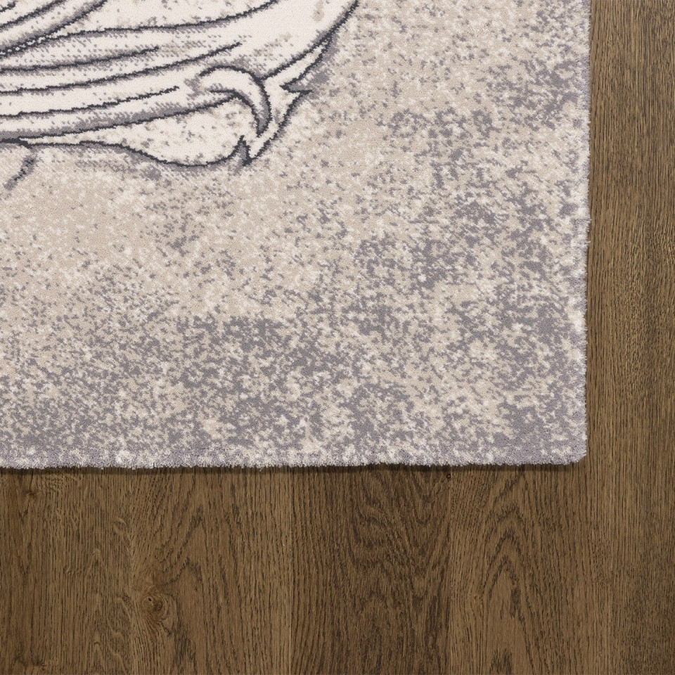V&A Regius Mawson Polar White Floral Rug