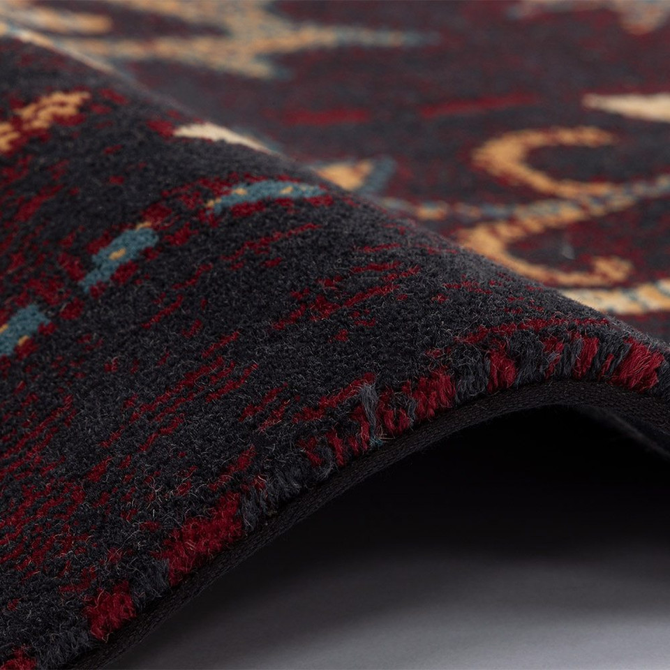 V&A Regius Marash Dark Red Traditional Rug