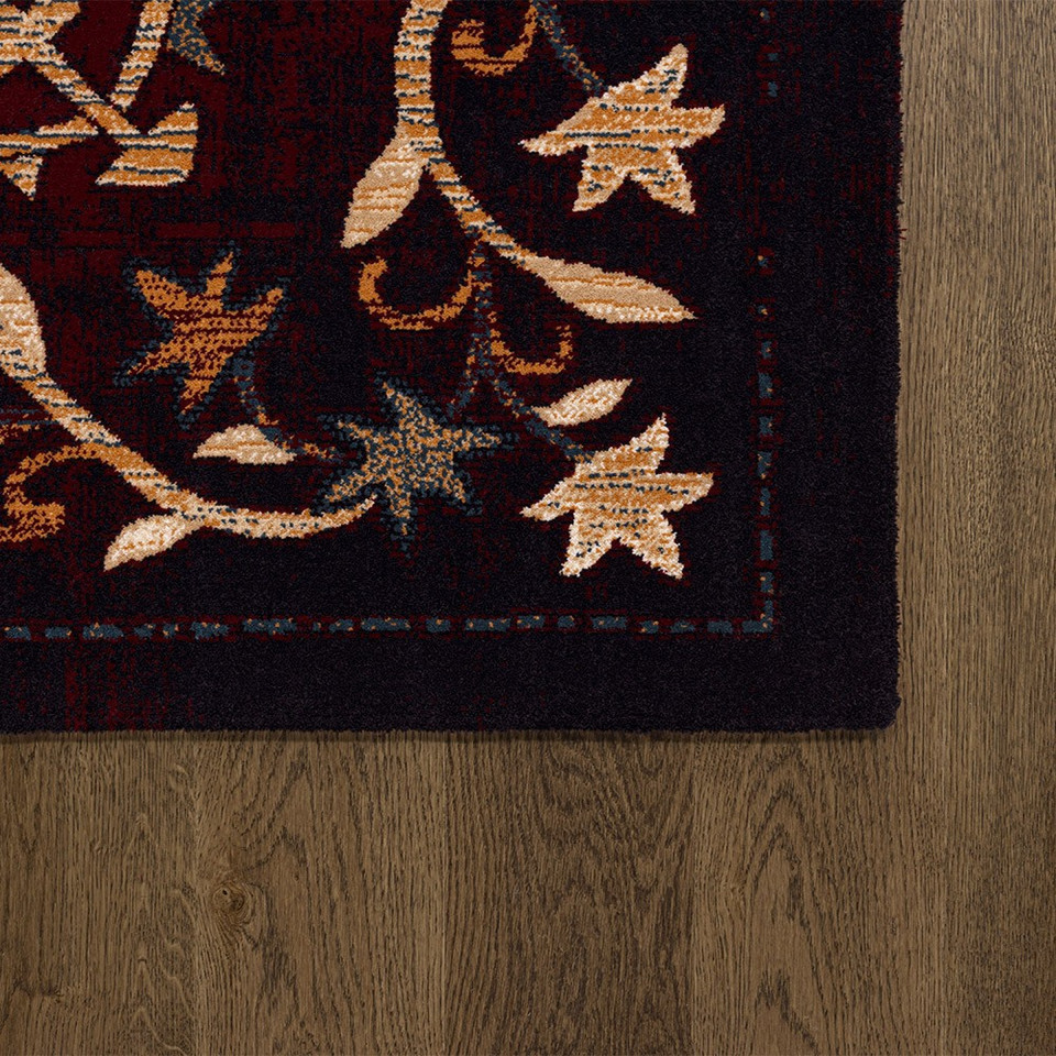 V&A Regius Marash Dark Red Traditional Rug