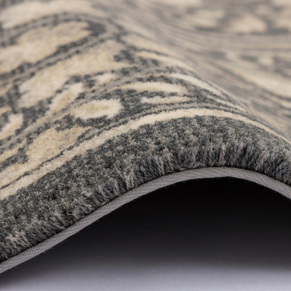 V&A Regius Lumina Graphite Traditional Rug