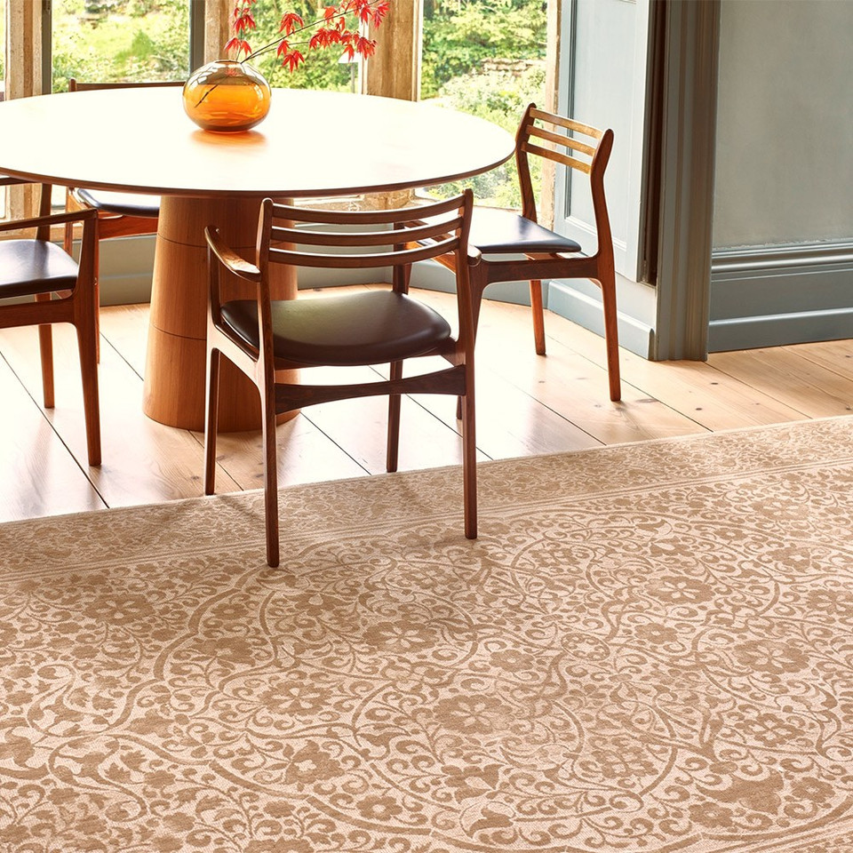 V&A Regius Lumina Dark Beige Traditional Rug