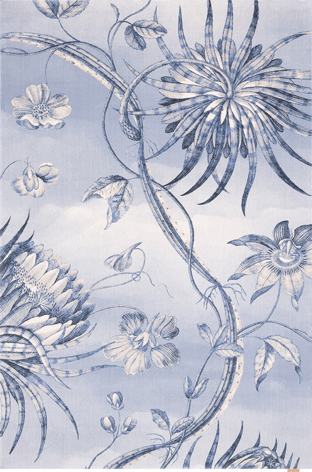 V&A Calisia Talwin Light Blue Floral Rug