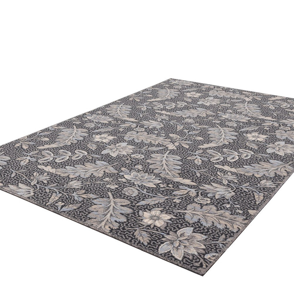 V&A Agnus Versaille Light Blue Floral Rug