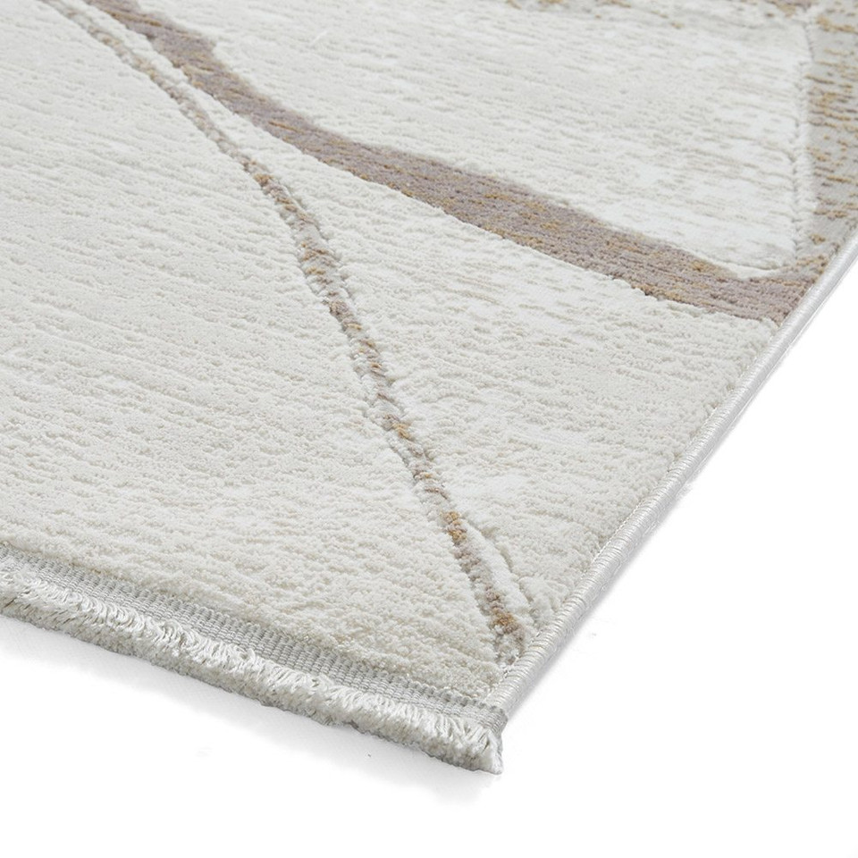 Mirage Cream Grey Modern Abstract Rug