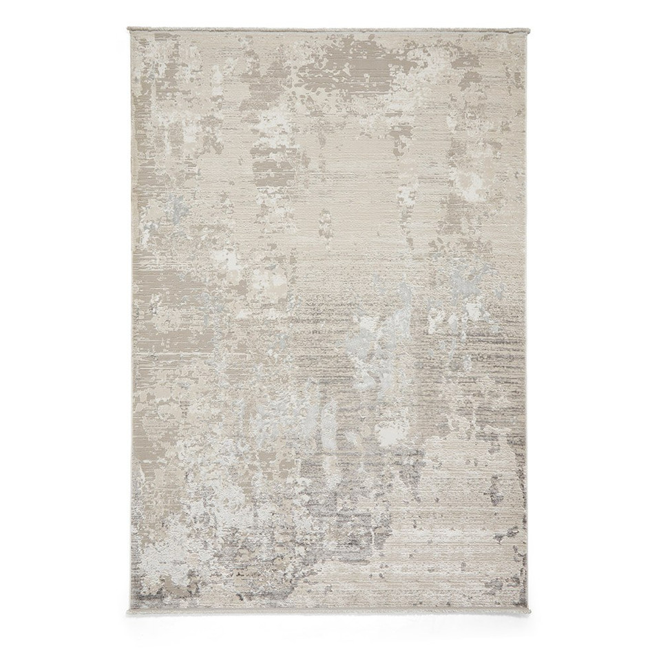 Mirage Grey Modern Abstract Faded Rug