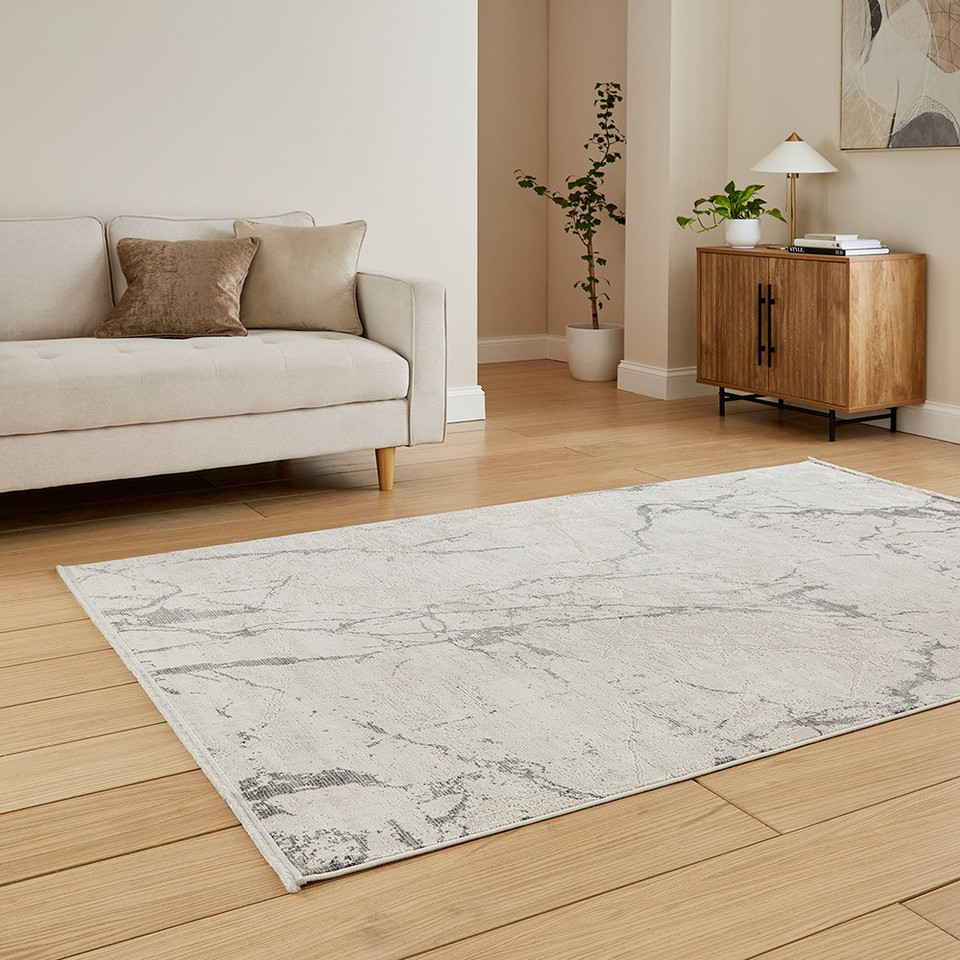 Mirage Grey Modern Abstract Rug