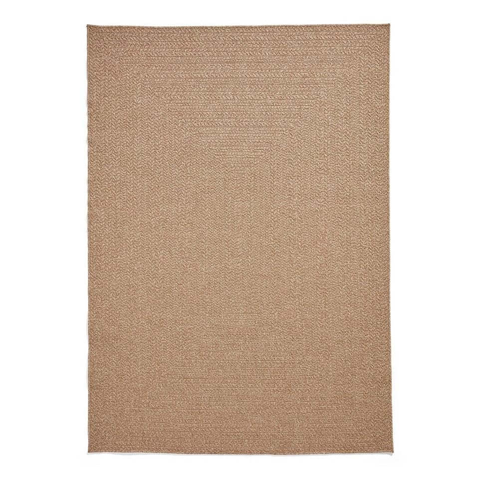 Nomad Brown Modern Border Rug