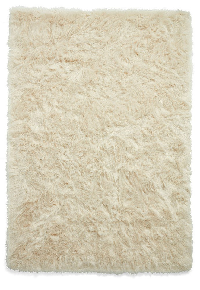 Polar Plush Beige Soft Shaggy Rug