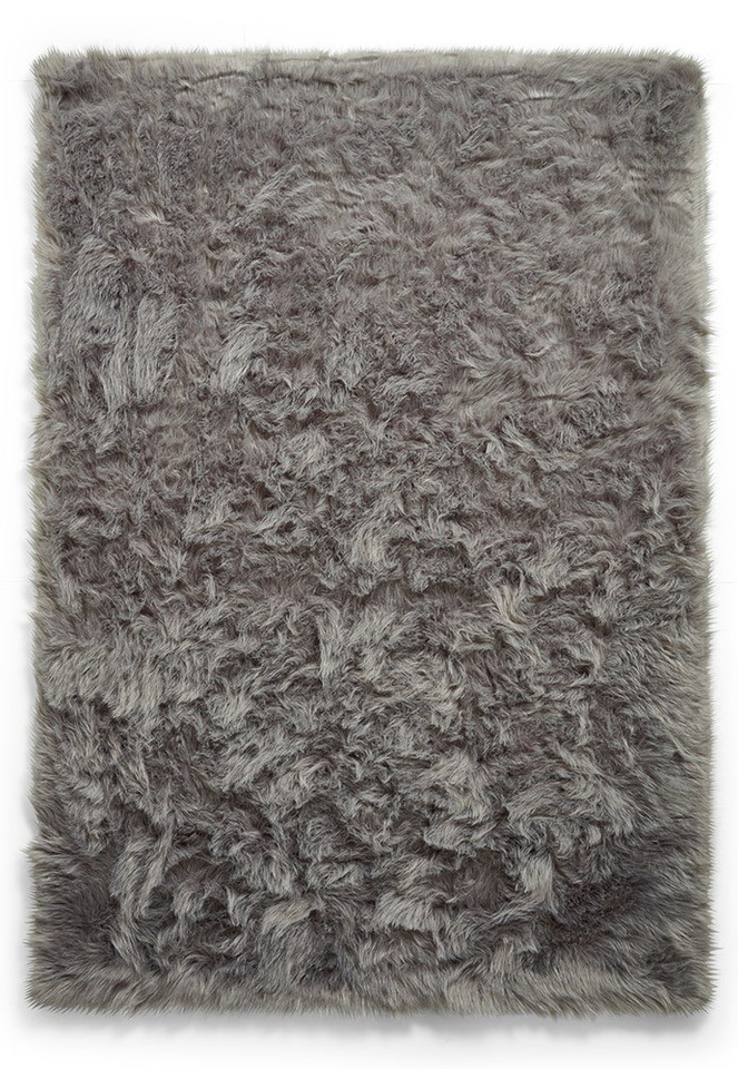 Polar Plush Grey Soft Shaggy Rug