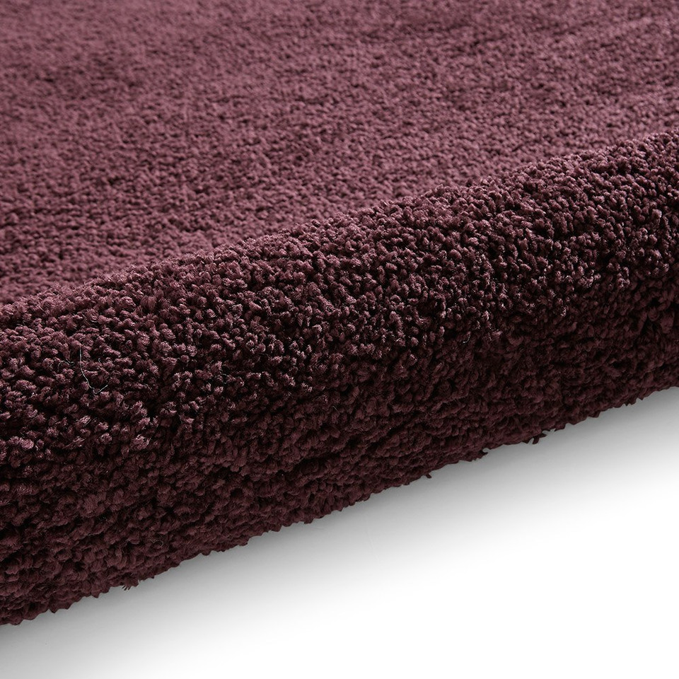 Sierra Purple Plain Shaggy Rug