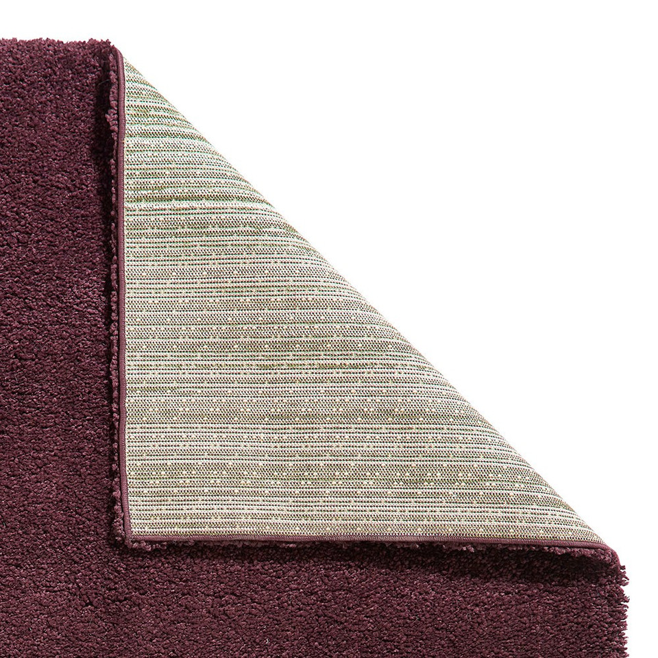 Sierra Purple Plain Shaggy Rug