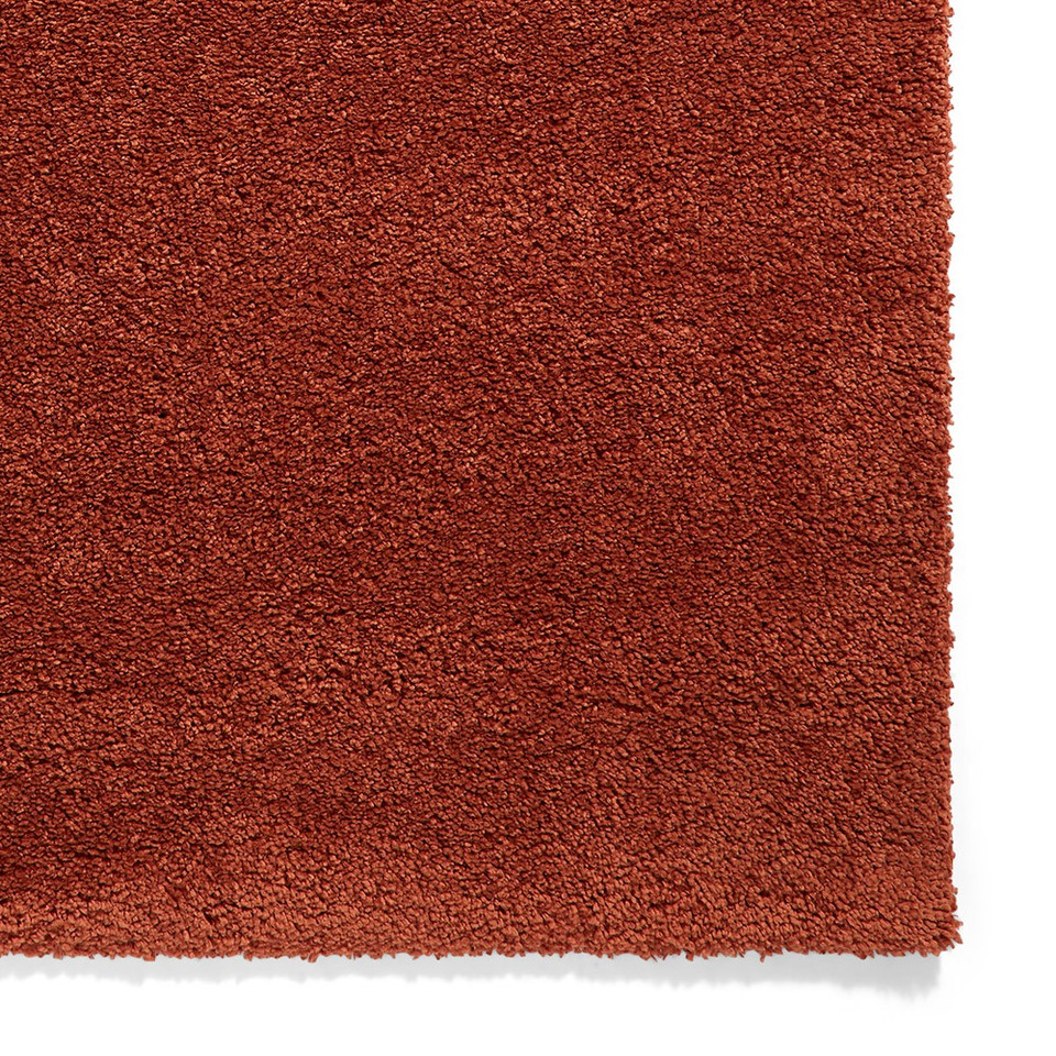 Sierra Terracotta Plain Shaggy Rug