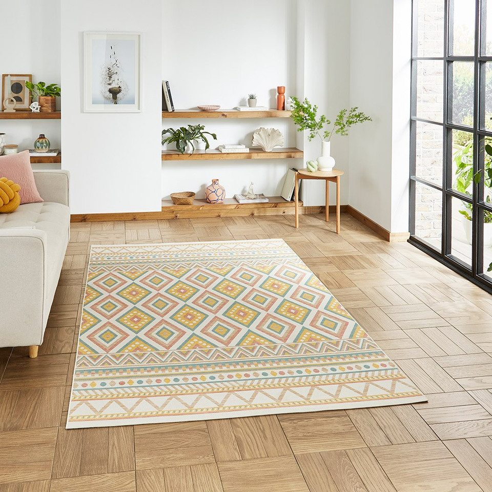 Spectrum Multi Diamonds Modern Rug