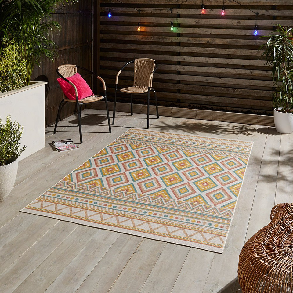 Spectrum Multi Diamonds Modern Rug