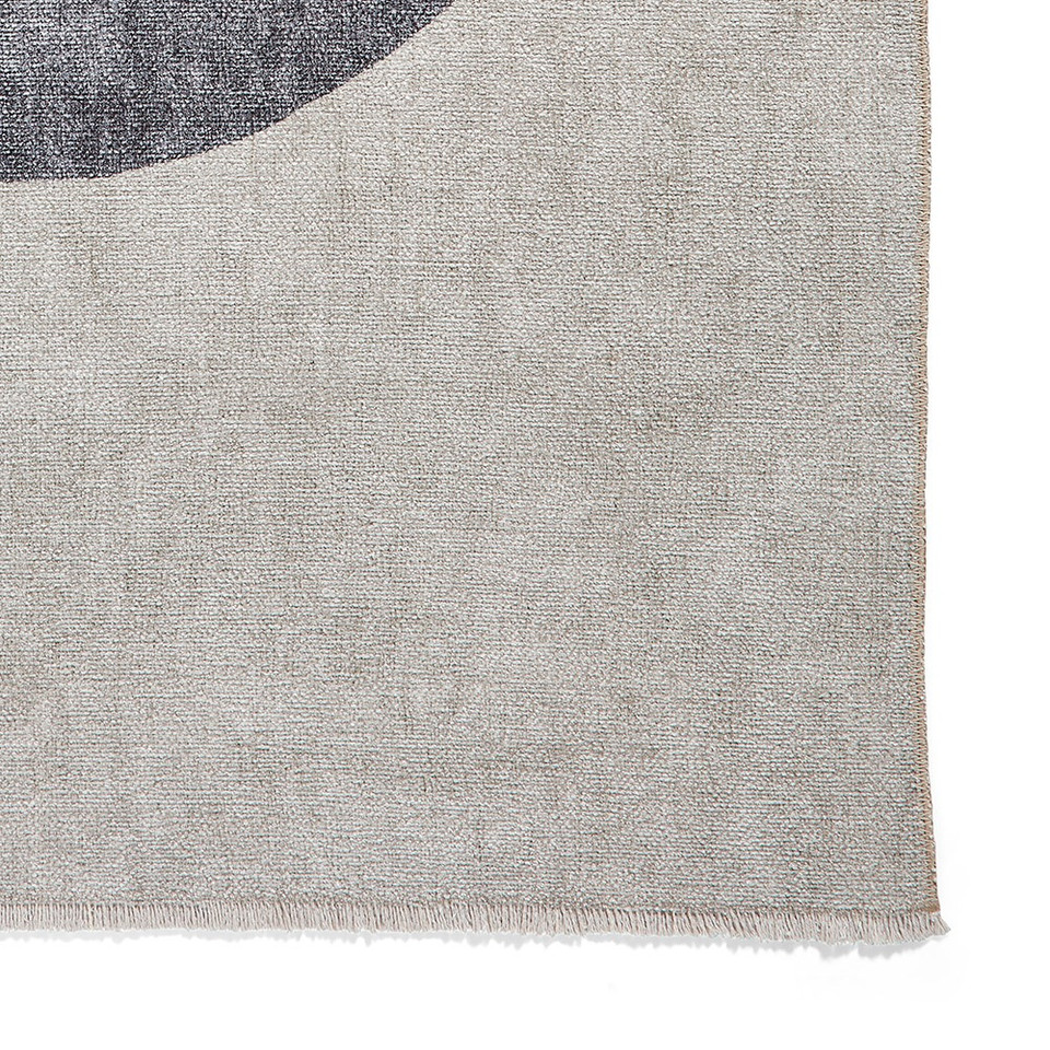 Whisper Beige Green Modern Divided Washable Rug Runner