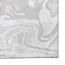 On Sale Tidal Silver Modern Abstract Rug 200x290cm