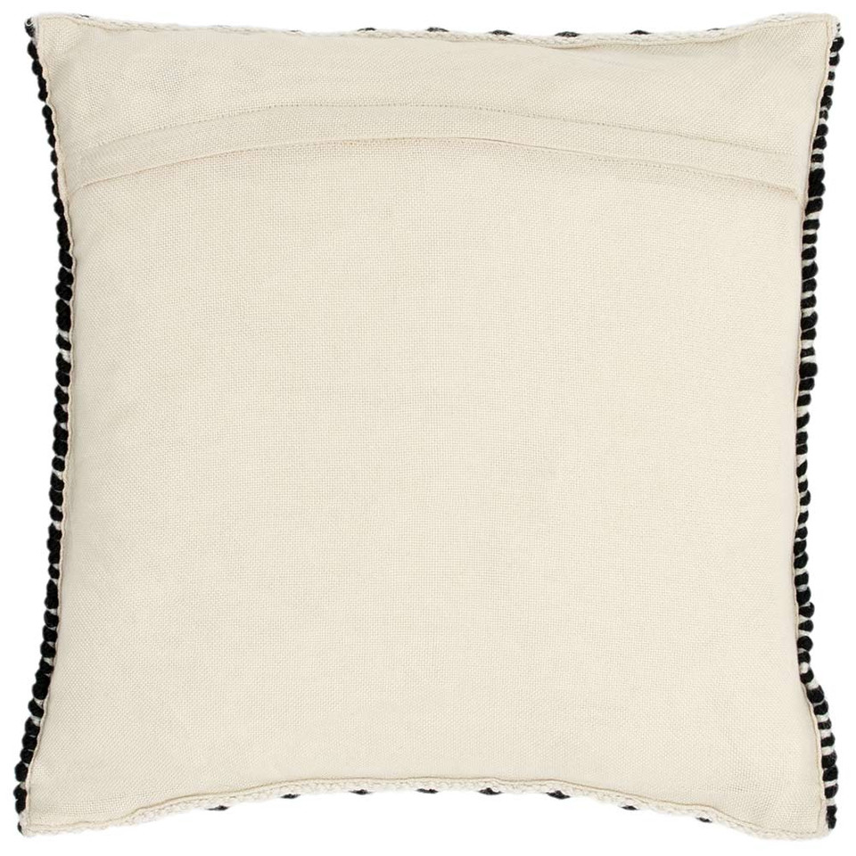 Halsey Geometric Cushion Black