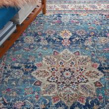 On Sale Blue Multi Vintage Kashan Rug VKA01 61x183cm