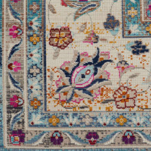 On Sale Blue Multi Vintage Kashan Rug VKA01 61x183cm