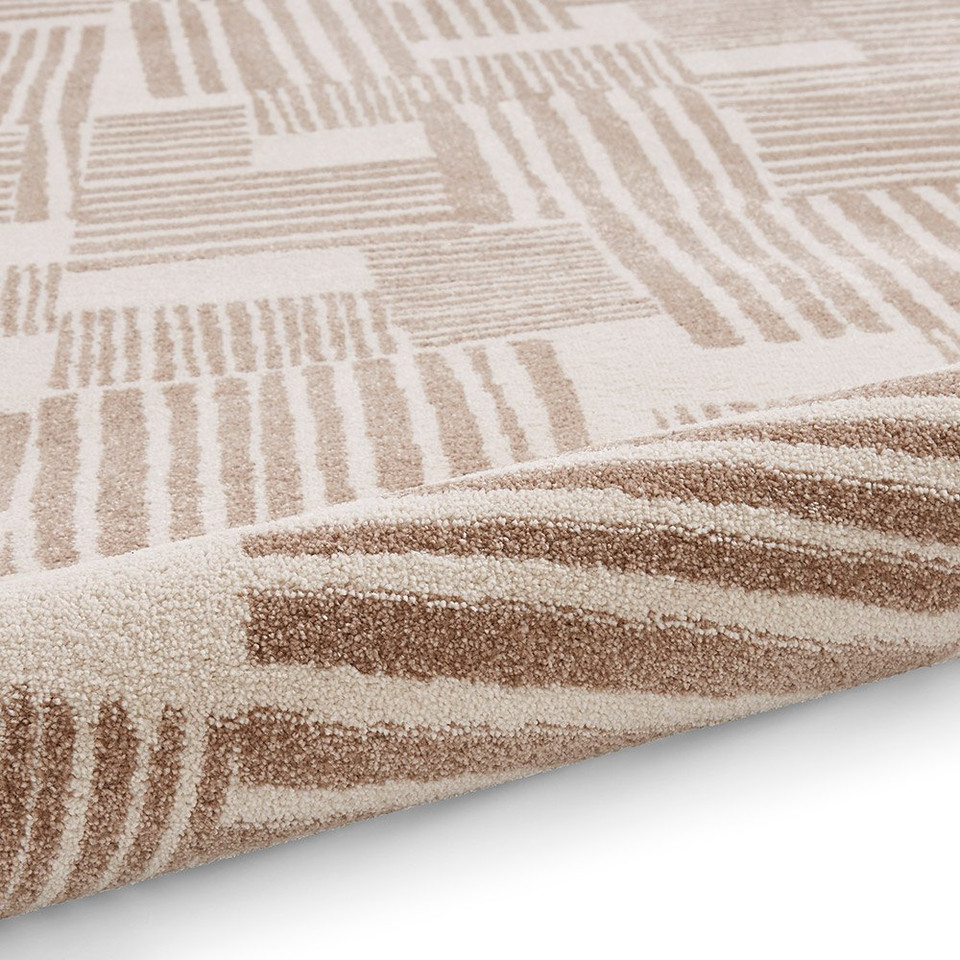 Catherine Lansfield Blocks Abstract Natural Rug