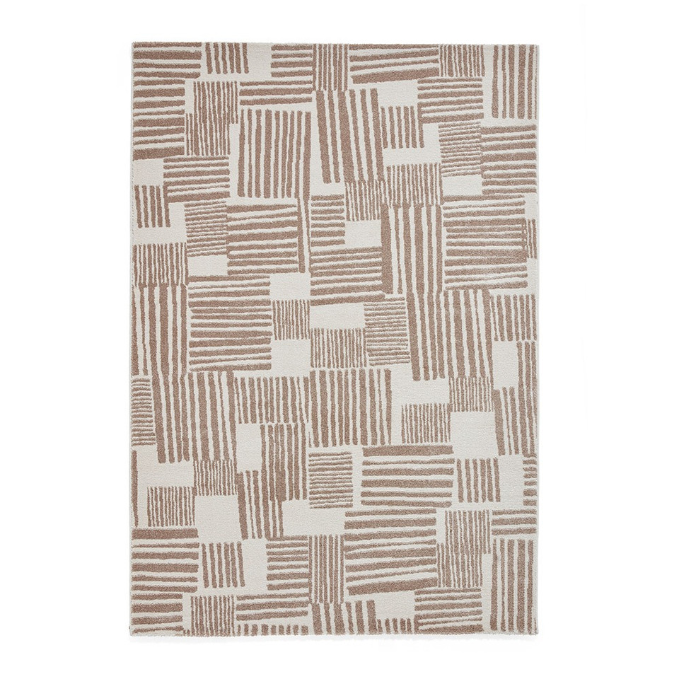 Catherine Lansfield Blocks Abstract Natural Rug