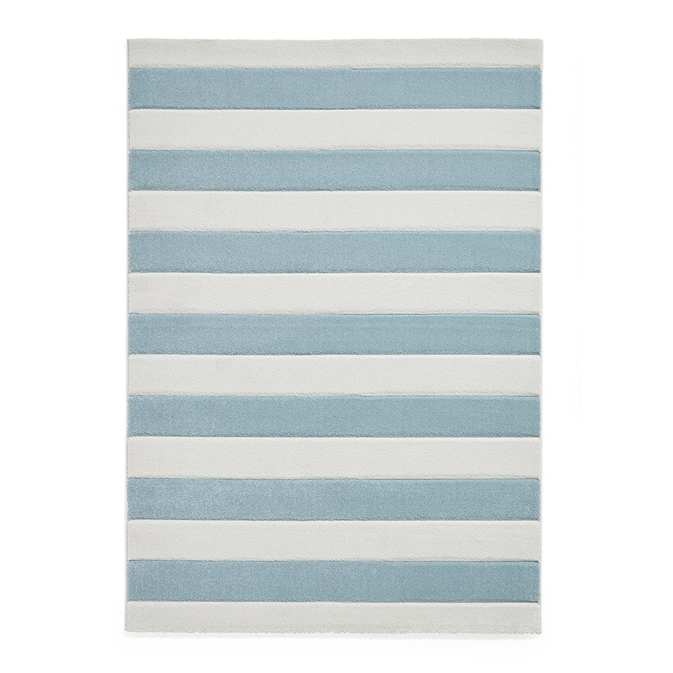 Catherine Lansfield Cove Stripe Modern Linear Blue Rug