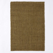On Sale Whitefield Olive Brown Handwoven Boucle Rug 60x230cm runner