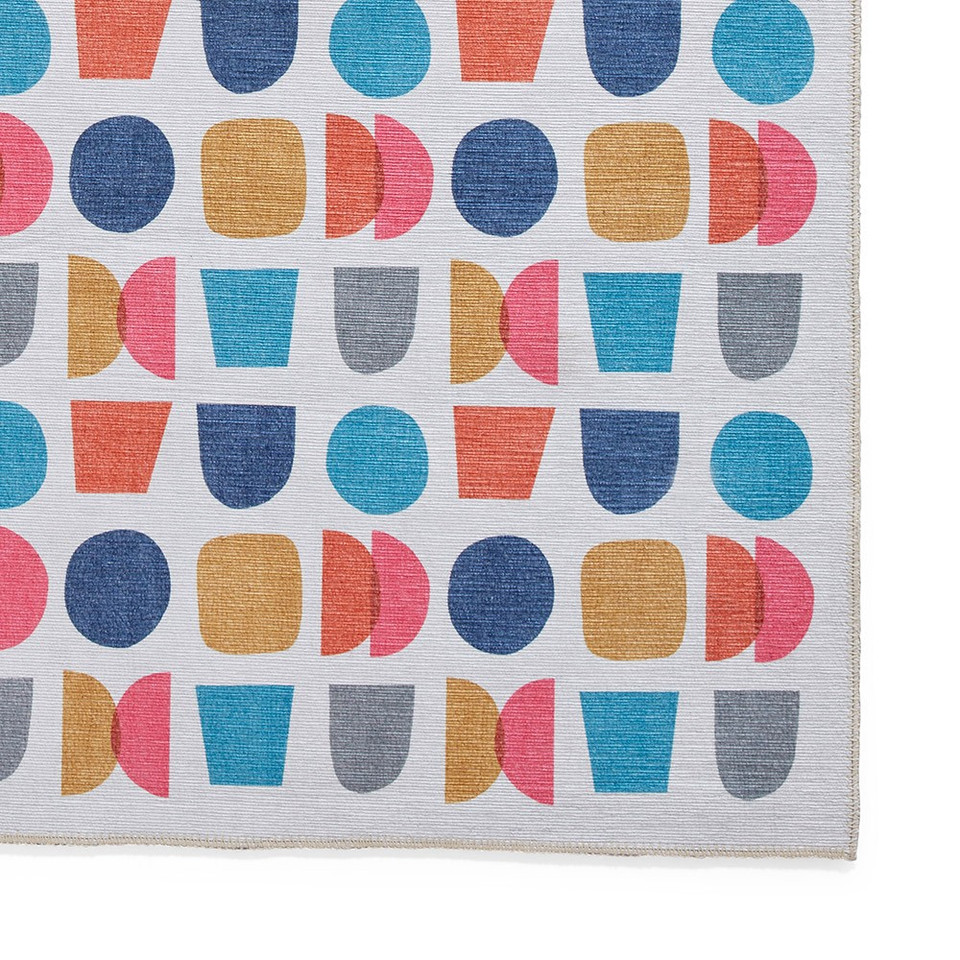 Catherine Lansfield Connect Geometric Multi Modern Rug Runner