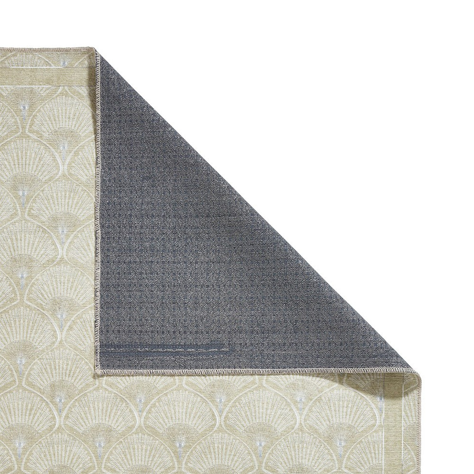 Catherine Lansfield Deco Peacock Washable Green Rug Runner
