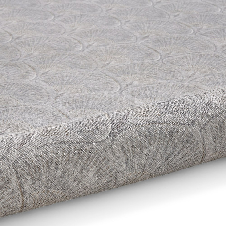 Catherine Lansfield Deco Peacock Washable Silver Rug