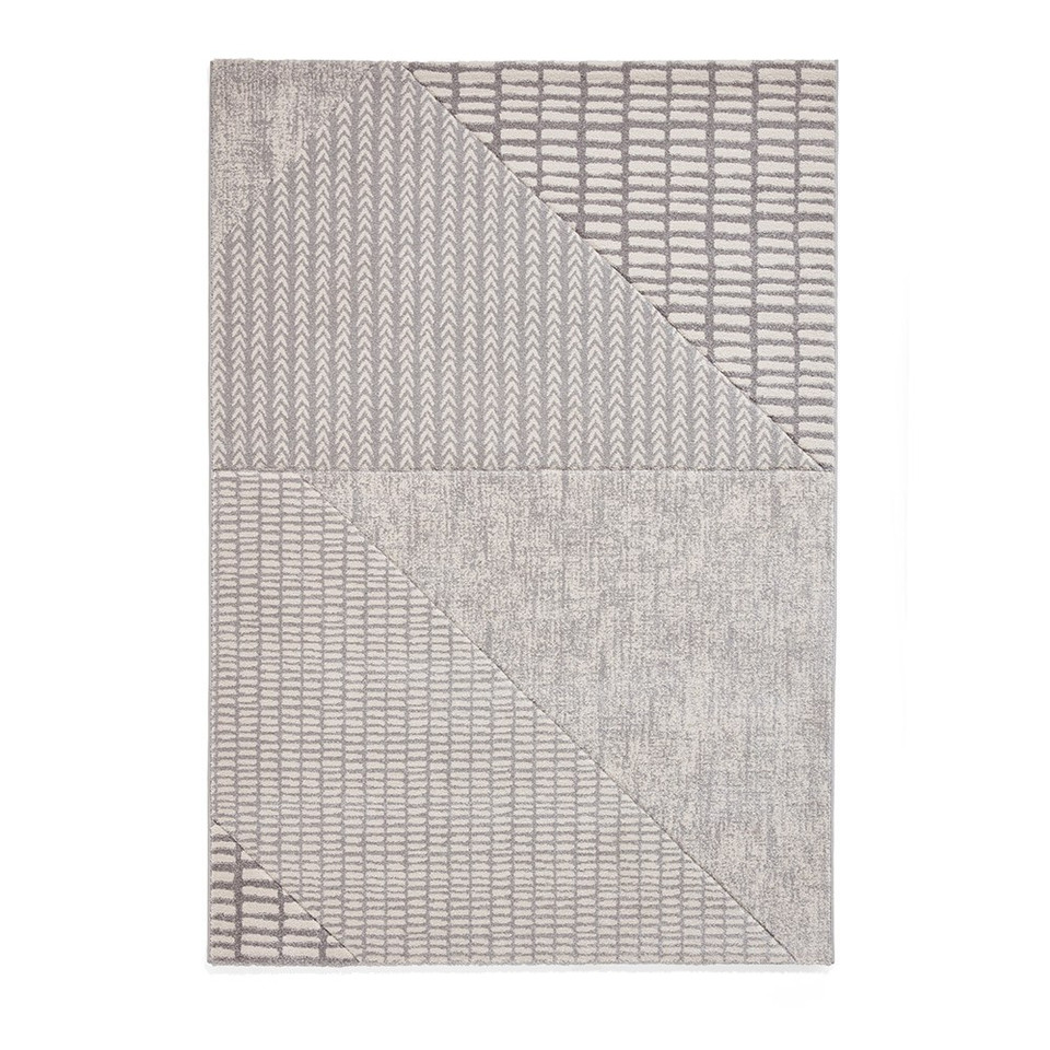 Catherine Lansfield Larsson Modern Abstract Grey Rug