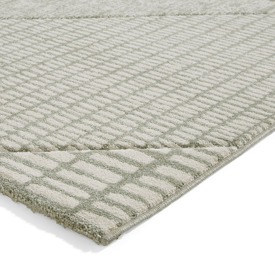 Catherine Lansfield Larsson Modern Abstract Sage Rug