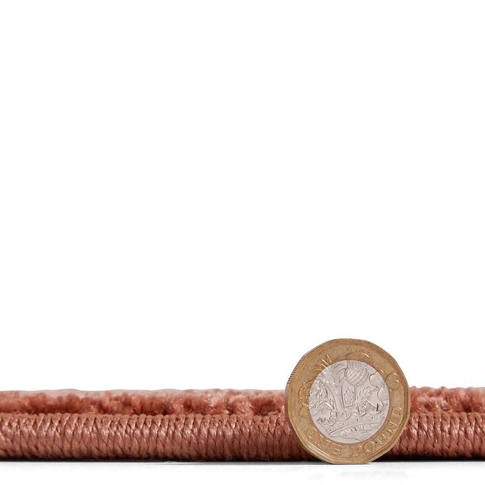 Catherine Lansfield Linear Curve Modern Geometric Terracotta Rug